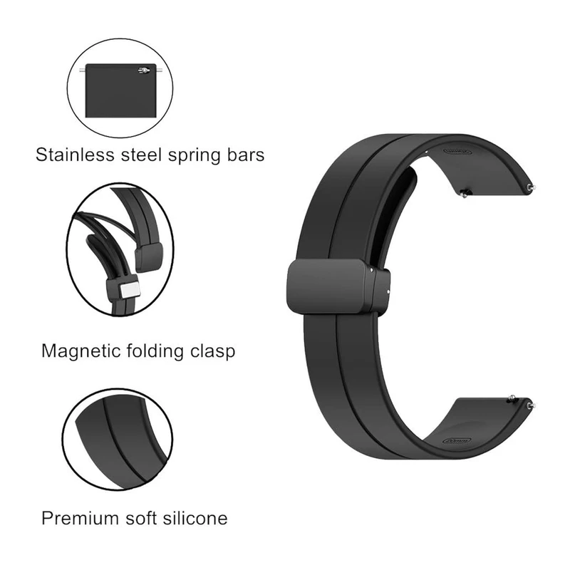 بند پلاس مدل SIC MAG PL TW مناسب برای ساعت هوشمند شیائومی S1 / S1 Active / S2 / Mi Watch XMWTCL02 / Mi Watch Color 2 / Mi Watch Color