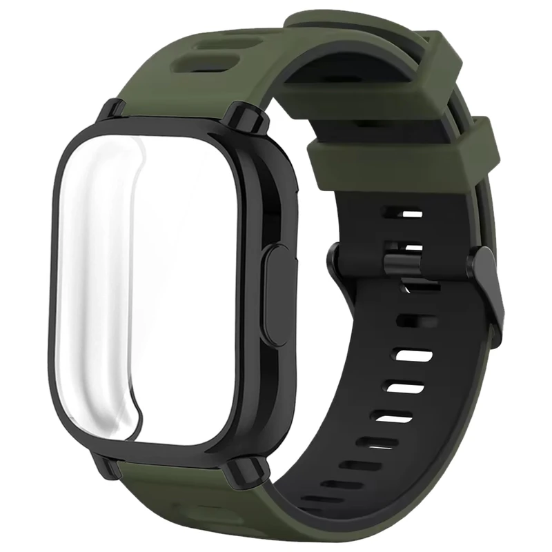 بند اسپریگ مدل Jel-Hike TW مناسب برای ساعت هوشمند شیائومی Redmi Watch 5 Lite 22mm به همراه کاور