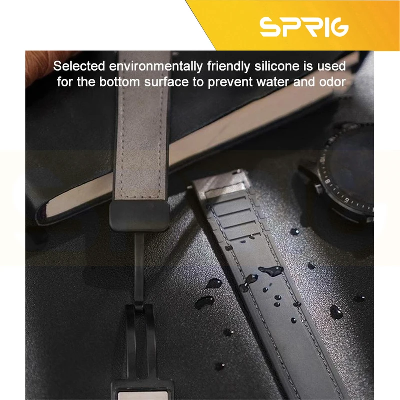 بند اسپریگ مدل Magnetic Soft Leather W8 مناسب برای ساعت هوشمند سامسونگ Galaxy Watch 8 40mm / 8 44mm