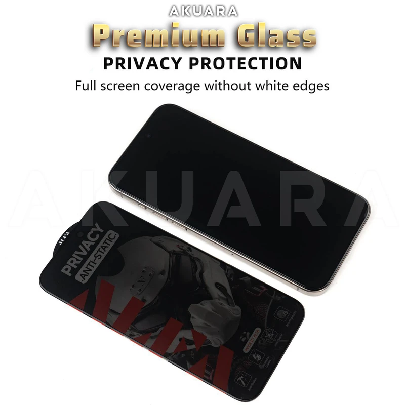 محافظ صفحه نمایش حریم شخصی آکوآرا مدل PremiumGlass P1 مناسب برای گوشی موبایل شیائومی Poco X3 Pro / Mi 11T / 11T Pro / POCO F3