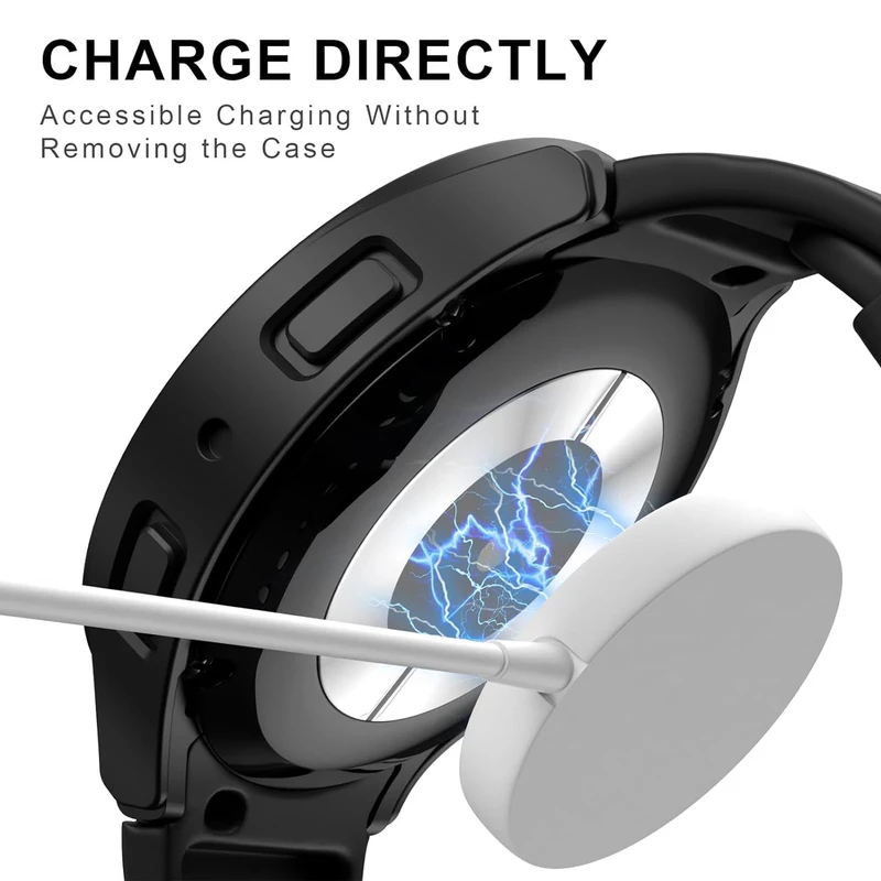 کاور شیپ مدل PC Bumper SH مناسب برای ساعت هوشمند سامسونگ Galaxy Watch 7 40mm به همراه محافظ صفحه نمایش