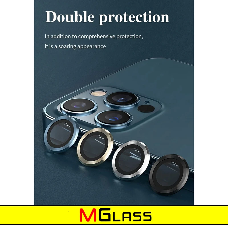 محافظ لنز دوربین ام‌گلس مدل Ring Metal مناسب برای گوشی موبایل اپل Iphone 13 / 13 Mini