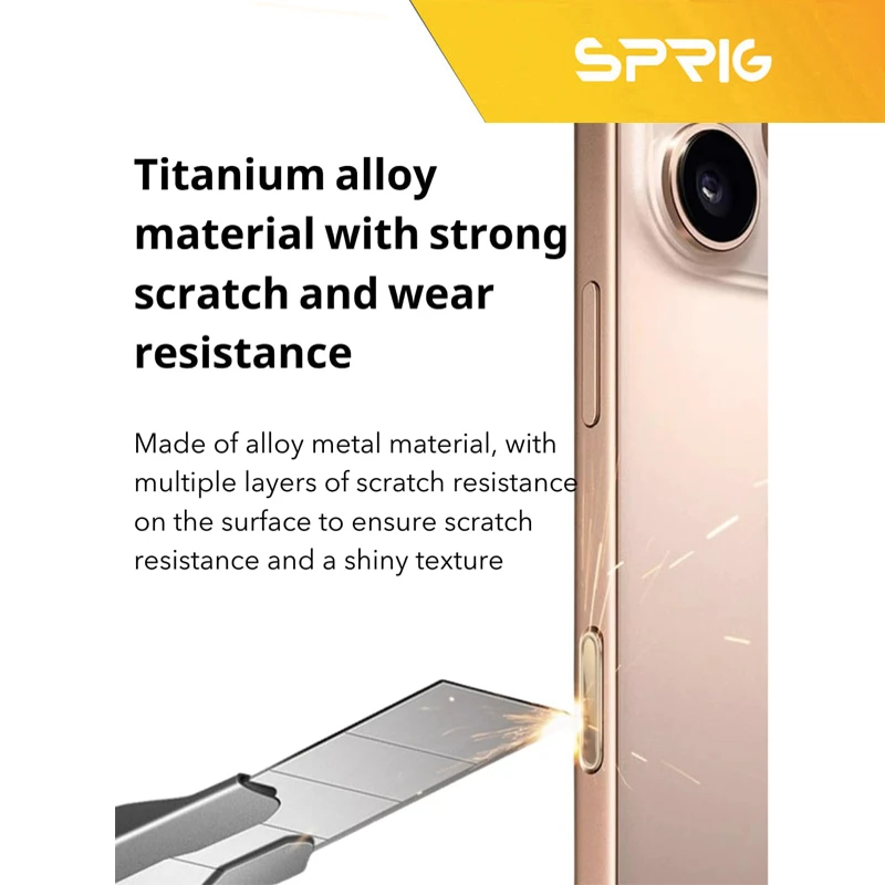برچسب محافظ دکمه شاتر اسپریگ مدل SPG مناسب برای گوشی موبایل اپل Iphone 16 / 16 Pro / 16 Pro max