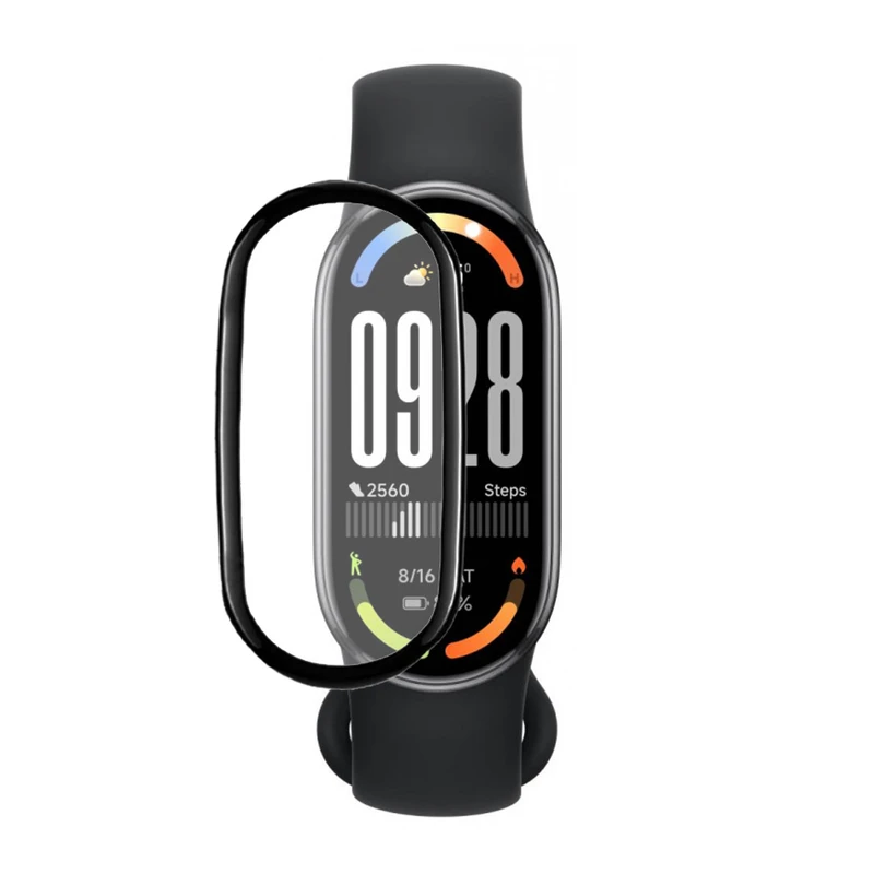 محافظ صفحه نمایش آکوآرا مدل PMMA مناسب برای ساعت هوشمند شیائومی Mi Band 10 بسته سه عددی