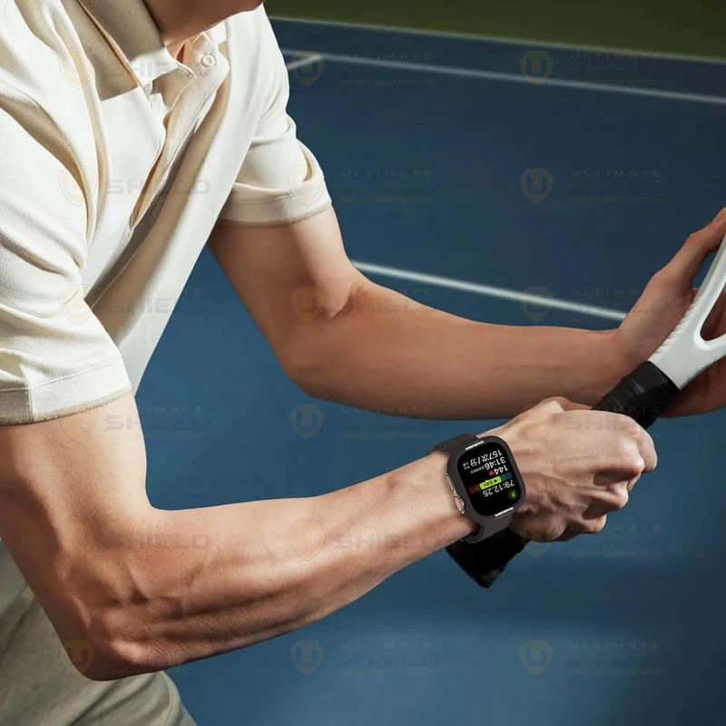 بند آلتیمیت شیلد مدل Stylish Rugged مناسب برای اپل واچ 44/45 میلی متری سری 4/5/6/7/SE به همراه کاور