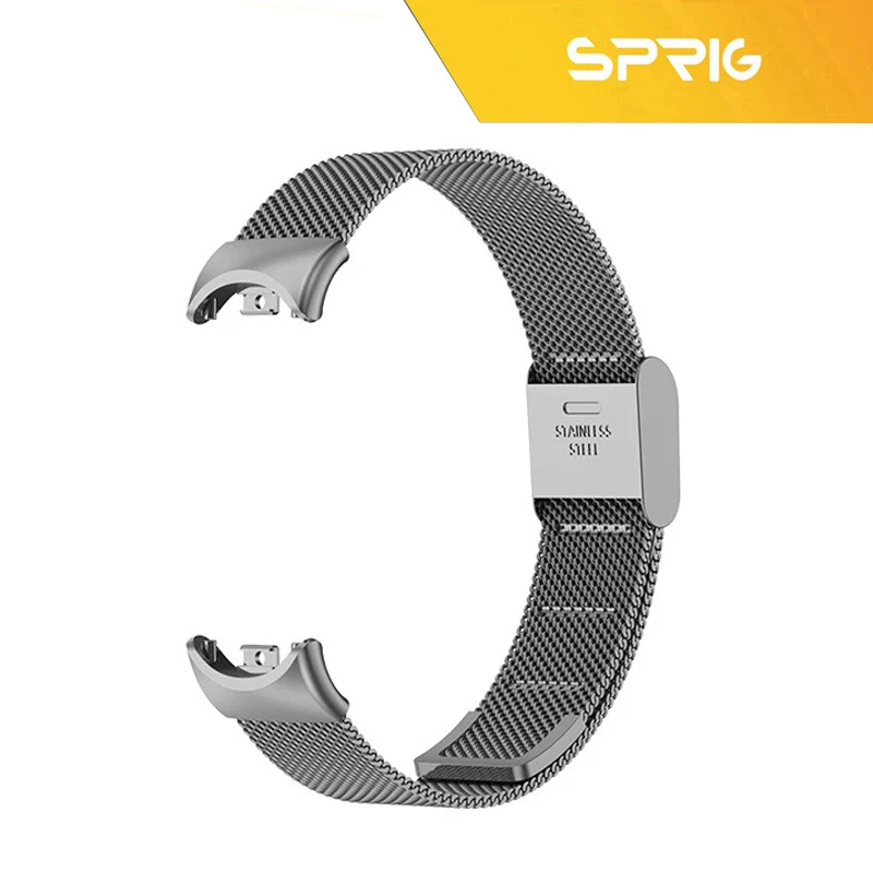 بند اسپریگ مدل milanese SGK مناسب برای ساعت هوشمند شیائومی Mi band 8/9 12mm