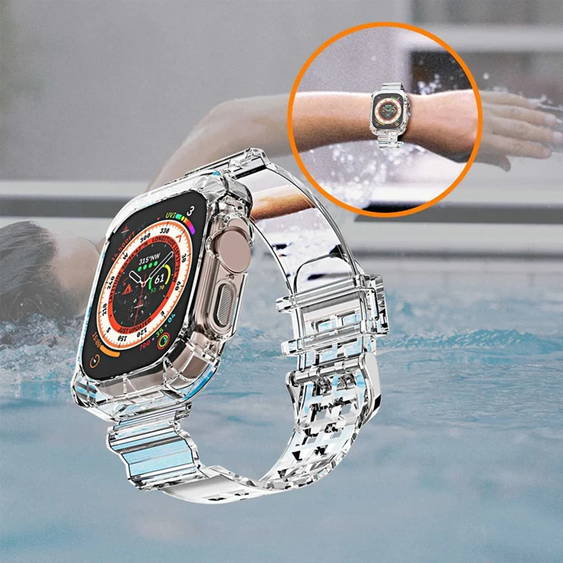 بند پلاس مدل Transparent Shock PL مناسب برای ساعت هوشمند گرین لاین Ultra 49 میلیمتری