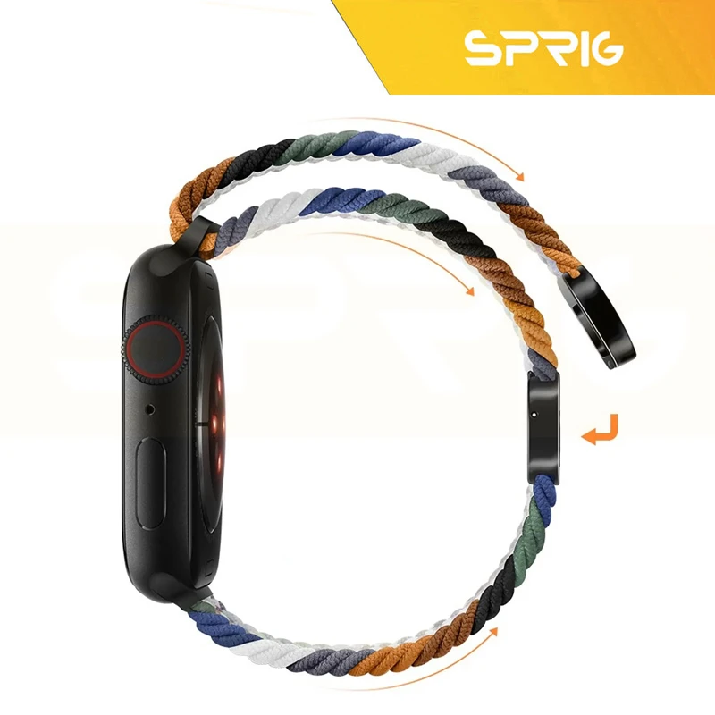 بند اسپریگ مدل Braided Solo magnet TW مناسب برای ساعت هوشمند ناتینگ سایز mm 22 سری CMF Watch Pro 3