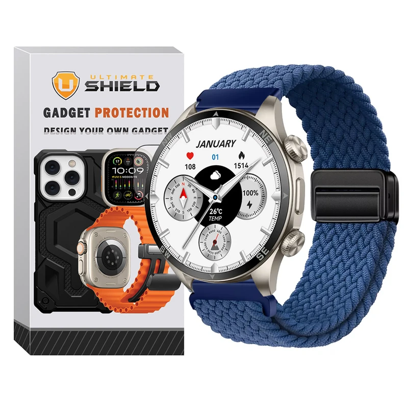 بند آلتیمیت شیلد مدل Braided Magsolo TW مناسب برای ساعت هوشمند گلوریمی GX Sport 22mm