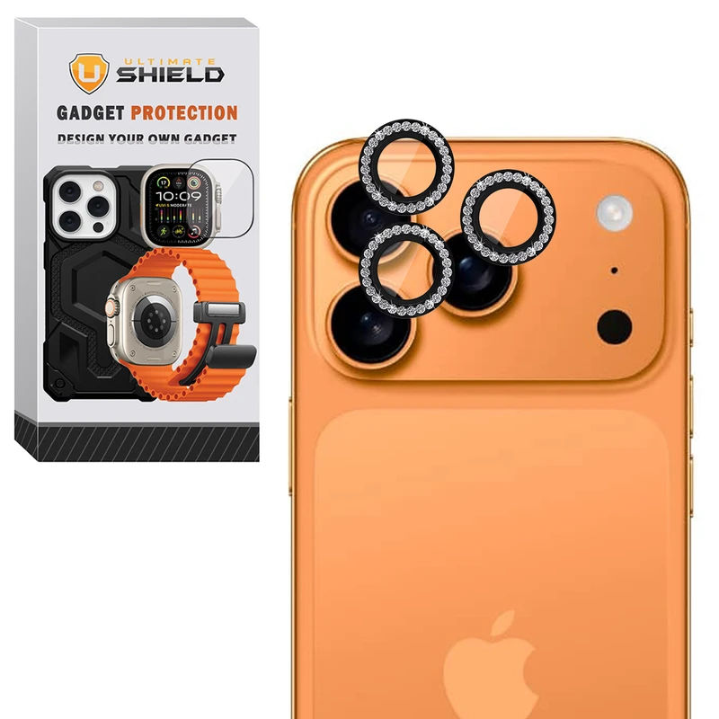 محافظ لنز دوربین آلتیمیت شیلد مدل RNG Diamond UL مناسب برای گوشی موبایل اپل iPhone 17 Pro / 17 Pro Max