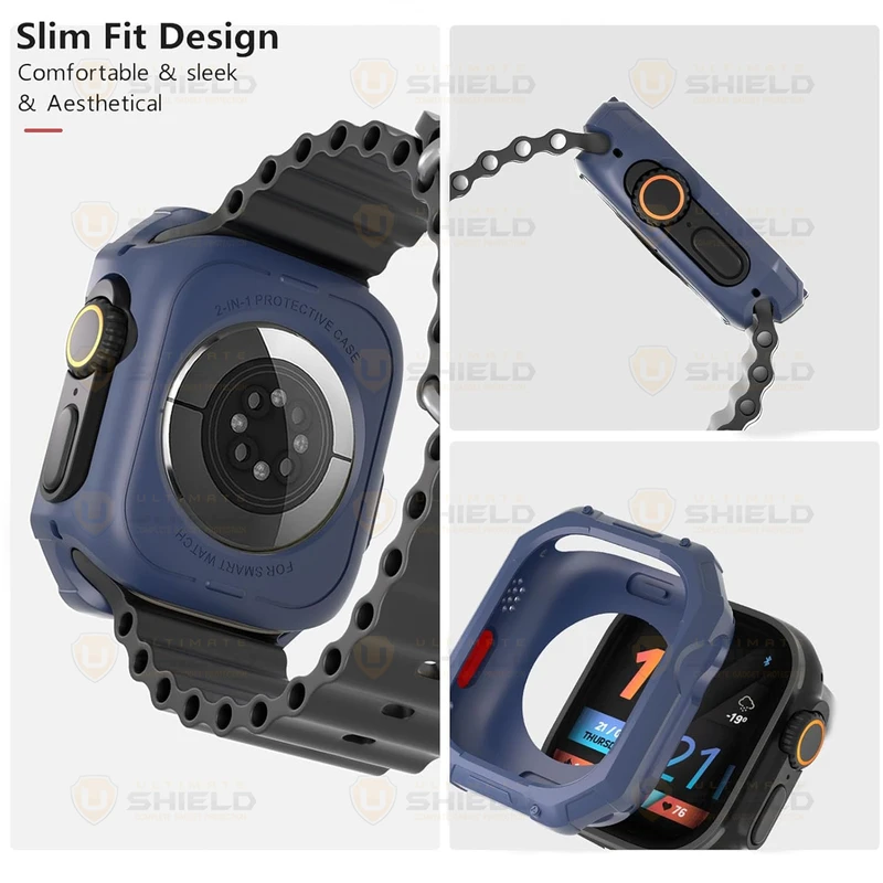 کاور آلتیمیت شیلد مدل Hexa Armor مناسب برای اپل واچ 49 mm سری Ultra