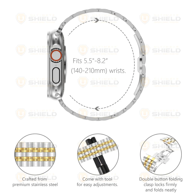بند آلتیمیت شیلد مدل 7Bead SLV 2C مناسب برای اپل واچ 49 mm سری Ultra / Ultra 2
