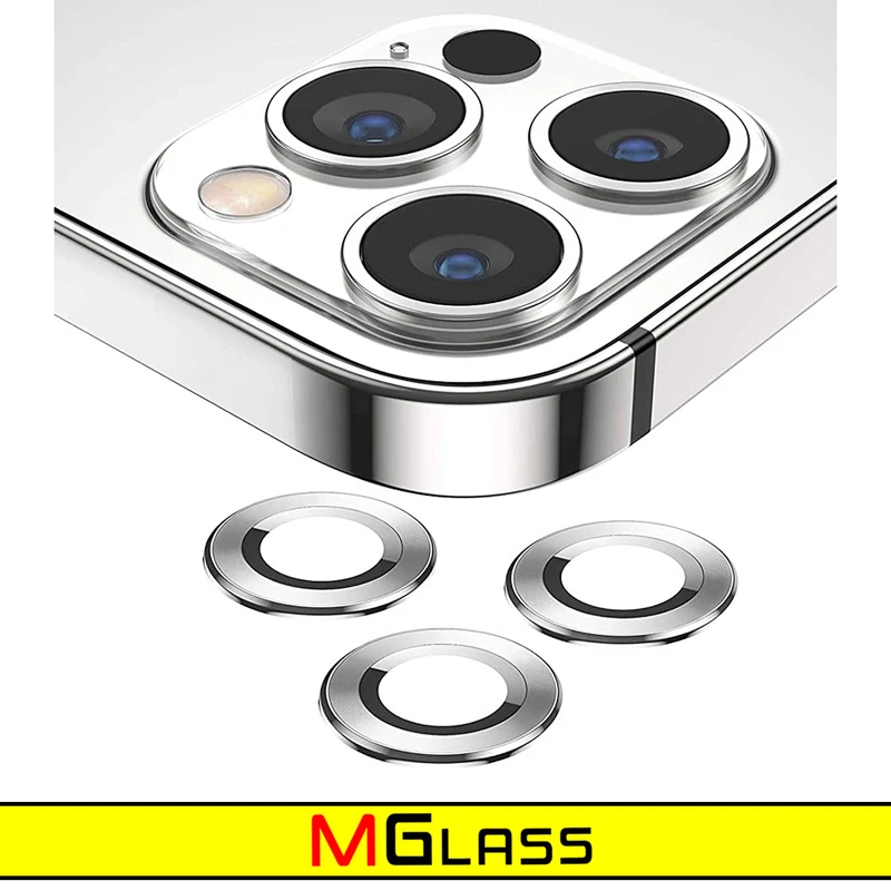 محافظ لنز دوربین ام‌گلس مدل Ring Metal مناسب برای گوشی موبایل اپل Iphone 13 / 13 Mini