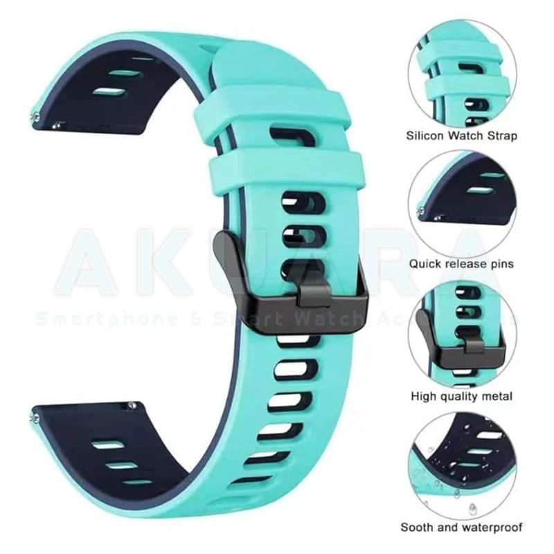 بند ساعت آکوآرا مدل Silicone 2C AK مناسب برای ساعت هوشمند شیائومی Redmi Watch 5 Active / Redmi Watch 5 Lite سایز 22mm