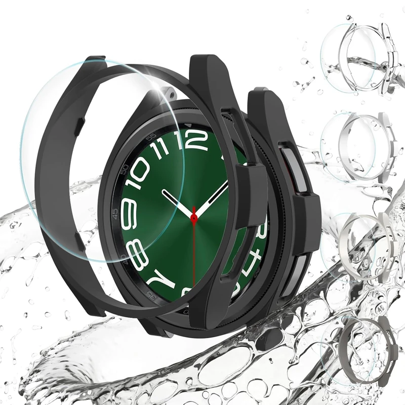 بند هاپلایت مدل 3Bead-GRD HL مناسب برای ساعت هوشمند سامسونگ Galaxy Watch 6 Classic 47mm به همراه کاور