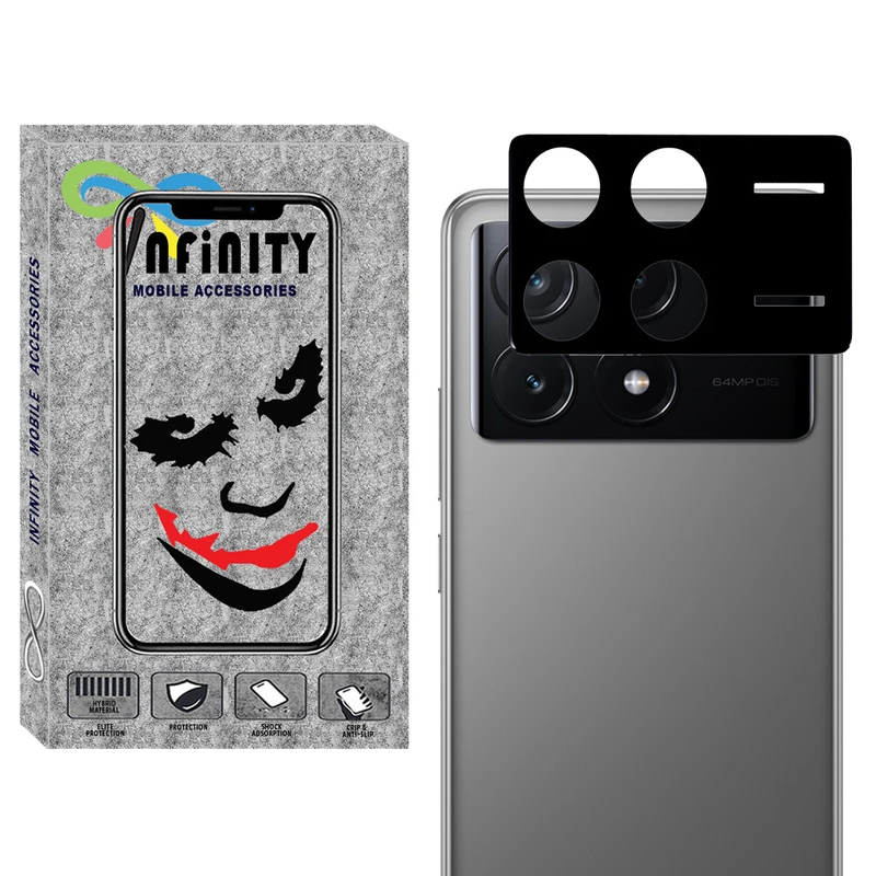 محافظ لنز دوربین اینفینیتی مدل 3D-IN مناسب برای گوشی موبایل شیائومی Poco X6 Pro
