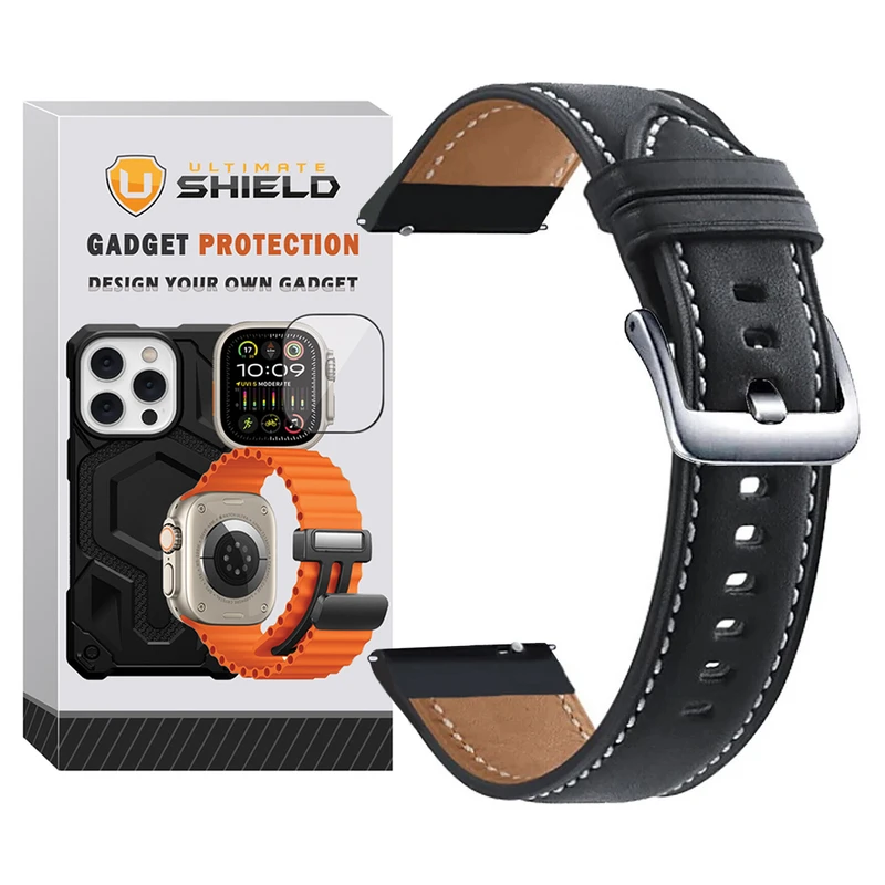 بند آلتیمیت شیلد مدل Leather SM TW مناسب برای ساعت هوشمند شیائومی Watch S4 / S4 Sport 22mm