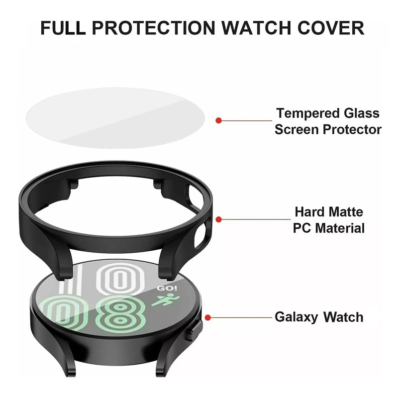 بند هاپلایت مدل 3Bead-GRD HL مناسب برای ساعت هوشمند سامسونگ Galaxy Watch 5 Pro 45mm به همراه کاور