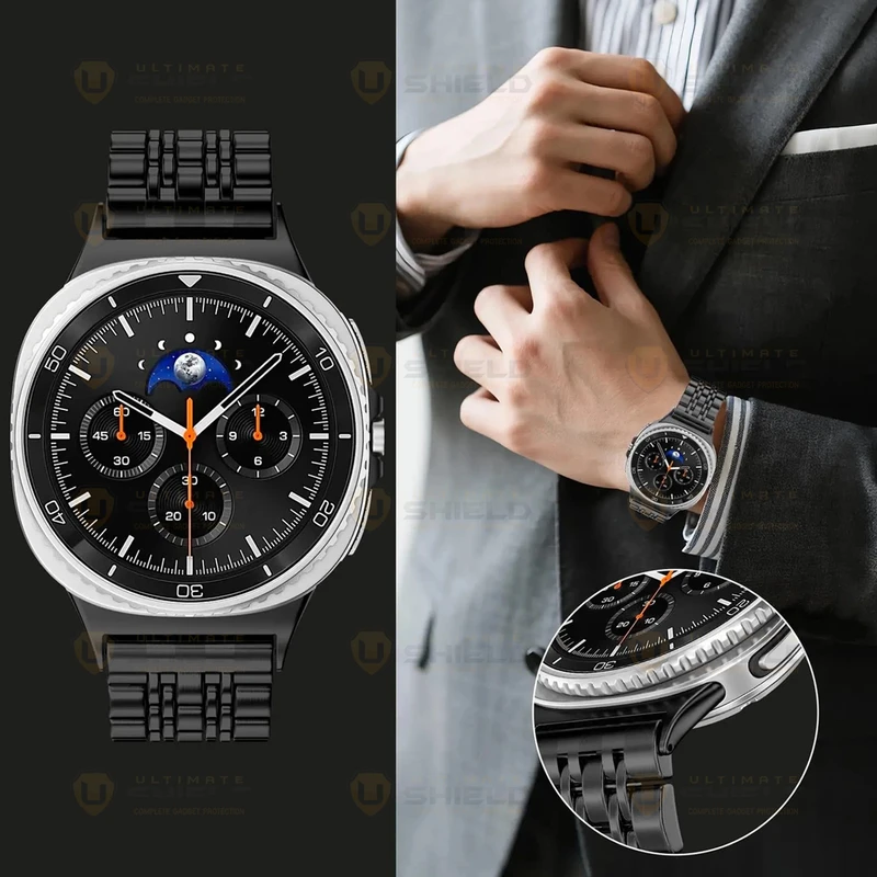 بند آلتیمیت شیلد مدل 7Row NV8 مناسب برای ساعت هوشمند سامسونگ Galaxy Watch 8 40mm / Galaxy Watch 8 44mm / Galaxy Watch 8 Classic 46mm