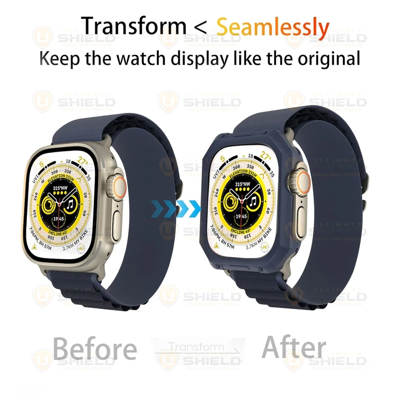 کاور آلتیمیت شیلد مدل Hexa Armor مناسب برای اپل واچ 49 mm سری Ultra