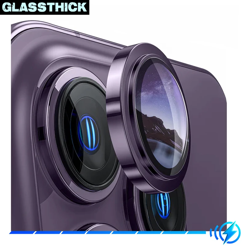 محافظ لنز دوربین گلستیک مدل Ring Metal مناسب برای گوشی موبایل اپل Iphone 13 Pro / 13 Pro Max