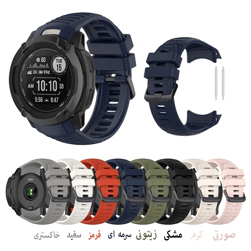 بند اسپریگ مدل Silicone Special مناسب برای ساعت هوشمند گارمین Instinct 2X solar 50mm
