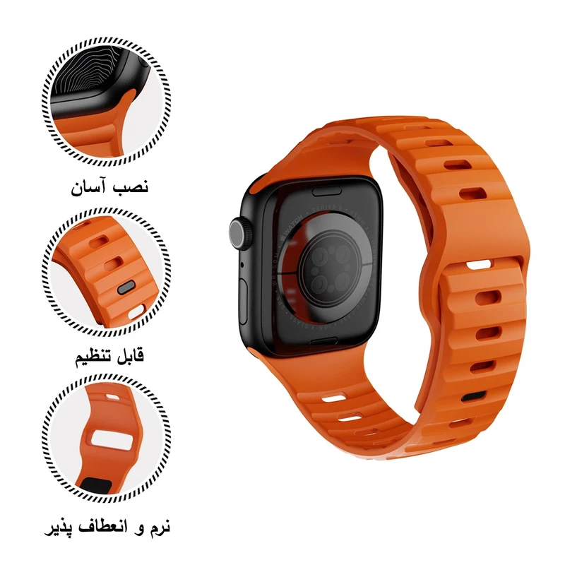 بند پلاس مدل Spig Sport PL مناسب برای اپل واچ 38/40/41 میلی متری