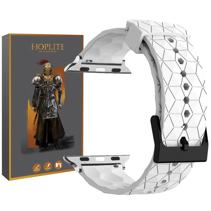 بند هاپلایت مدل Rhombus Silver HL مناسب برای اپل واچ سری 7/8/9 سایز 41 میلیمتری