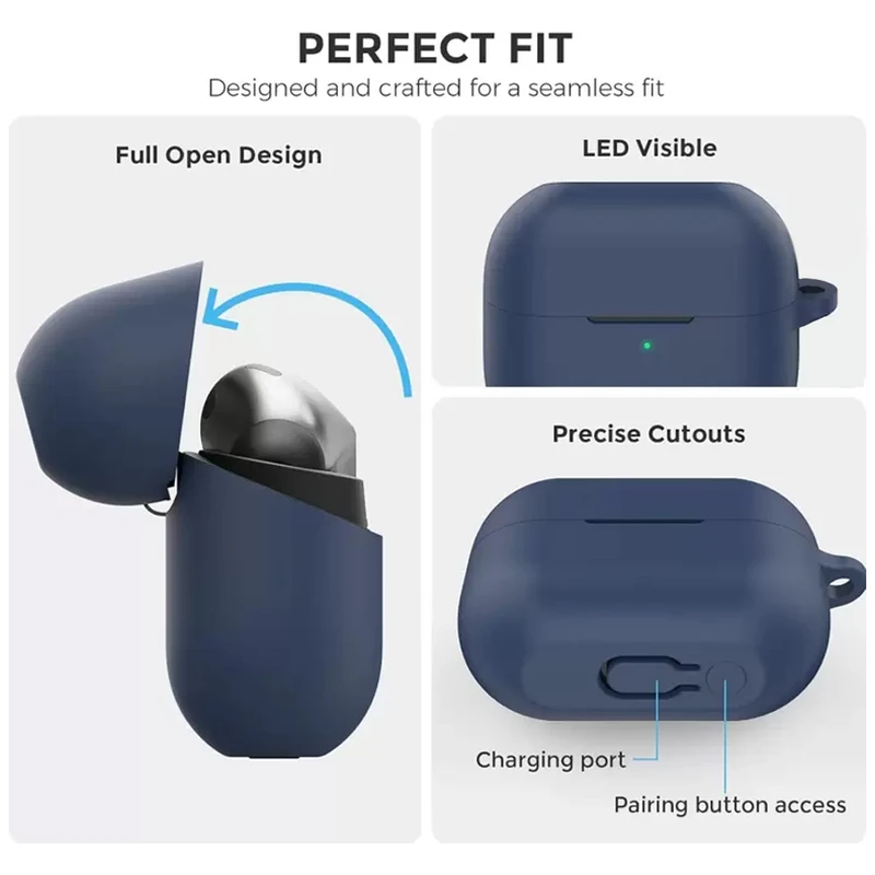 کاور هاپلایت مدل Silicone HL مناسب برای کیس هدفون بی‌سیم سامسونگ Galaxy Buds 3 / 3 Pro
