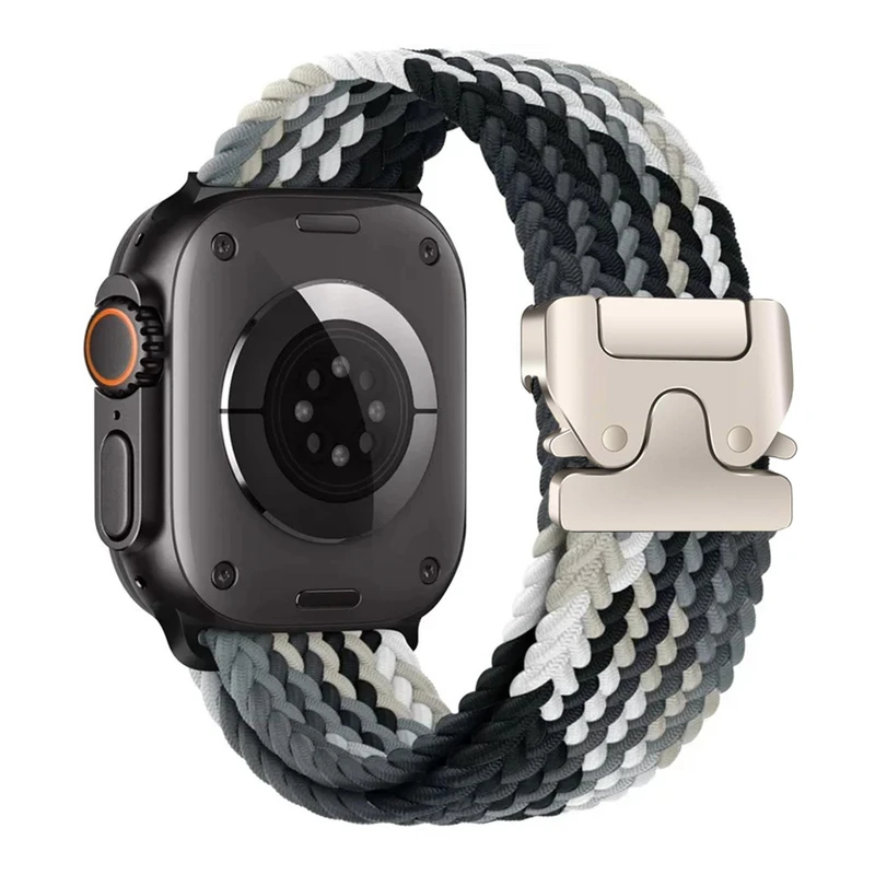 بند ساعت آکوآرا مدل Woven Parachute مناسب برای اپل واچ 49 mm سری Ultra 2