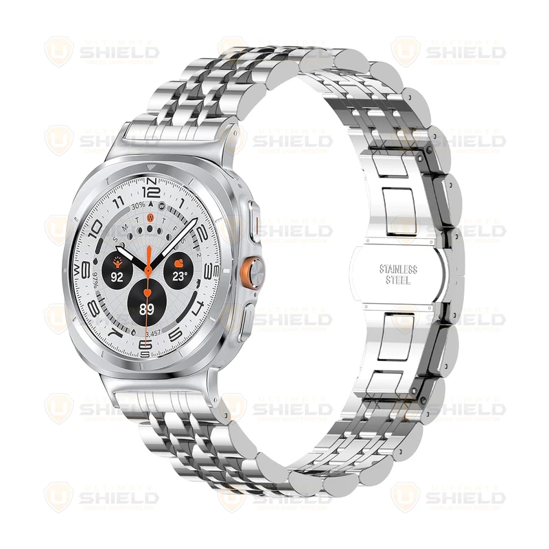 بند آلتیمیت شیلد مدل 7Row SLV 2C مناسب برای ساعت هوشمند سامسونگ Galaxy Watch 7 Ultra 47mm