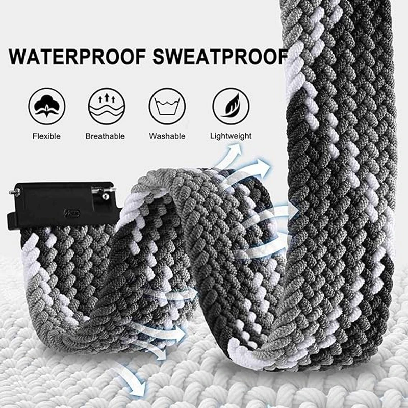 بند هاپلایت مدل Mixed Braided Solo HL TW مناسب برای ساعت هوشمند ایمیکی SF1 / SF1E / SE1 / ST1