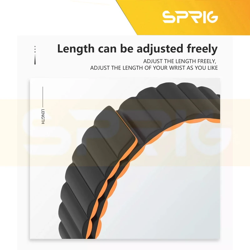 بند اسپریگ مدل Sic Magnetic Link BK مناسب برای ساعت هوشمند ساعت هوشمند امیزفیت Trex 2 47mm