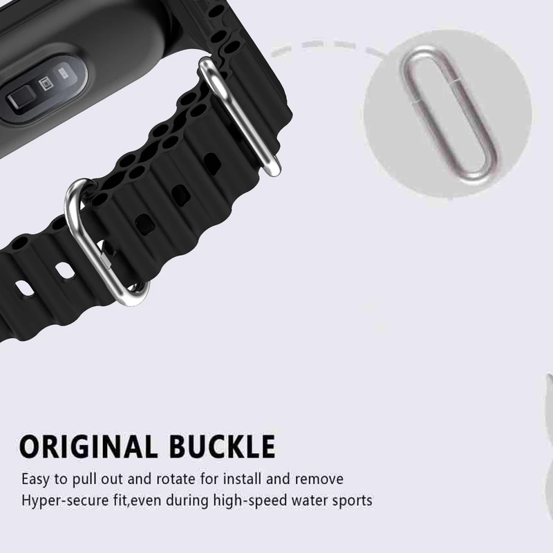 بند شیپ مدل Ocean SH مناسب برای ساعت هوشمند شیائومی Mi band 8