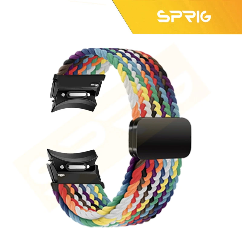 بند اسپریگ مدل Braided SL Magnet ORG مناسب برای ساعت هوشمند سامسونگ Galaxy Watch 4 40mm/4 44mm/5 40mm/5 44mm/6 40mm/6 44mm/7 40mm/7 44mm