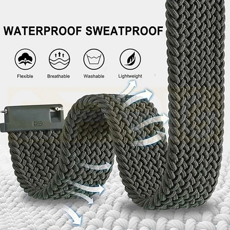 بند اسپریگ مدل Braided NewC مناسب برای ساعت هوشمند سامسونگ Galaxy Watch 4/5/6/7/FE size 40/43/44/46/47mm