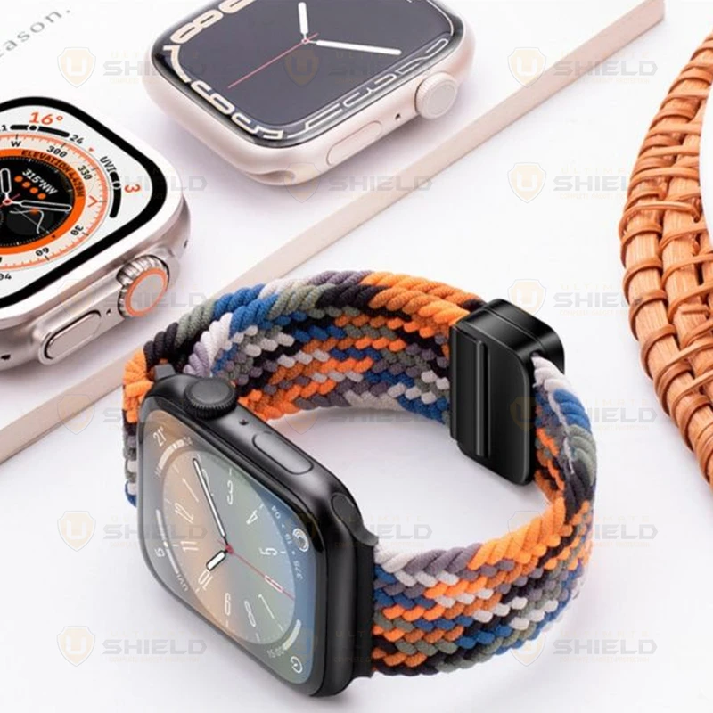 بند آلتیمیت شیلد مدل Braided Magsolo مناسب برای اپل واچ 45 میلی متری سری 7/8/9