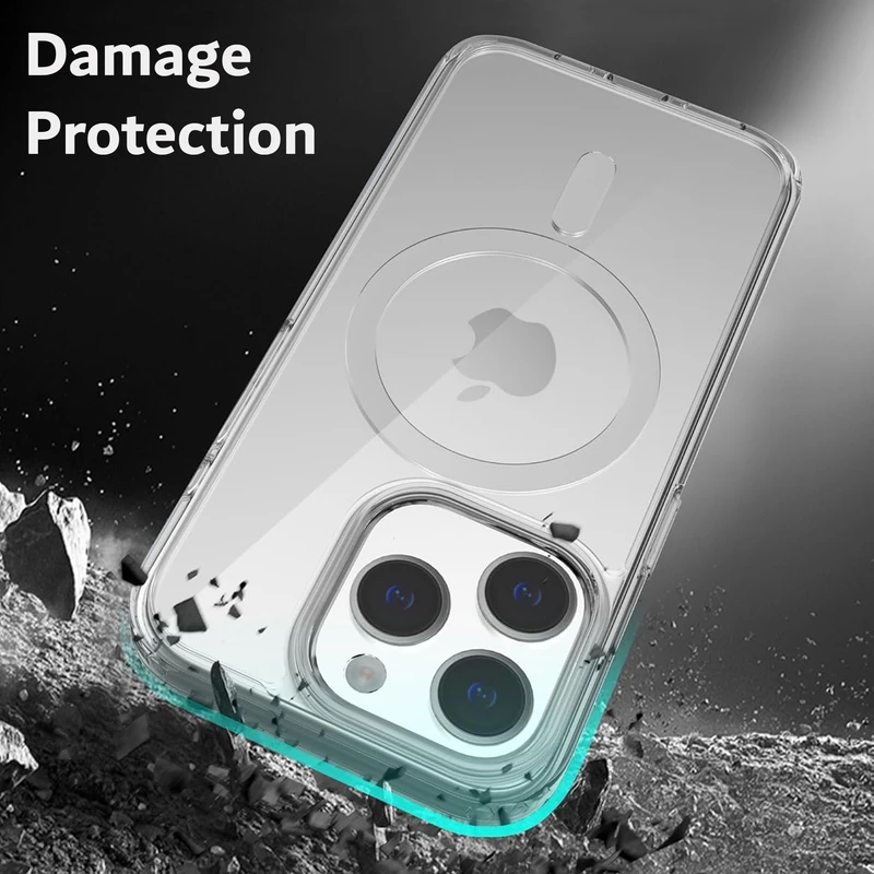کاور هاپلایت مدل MagSafe Clear HL مناسب برای گوشی موبایل اپل iPhone 14 Pro به همراه محافظ لنز دوربین