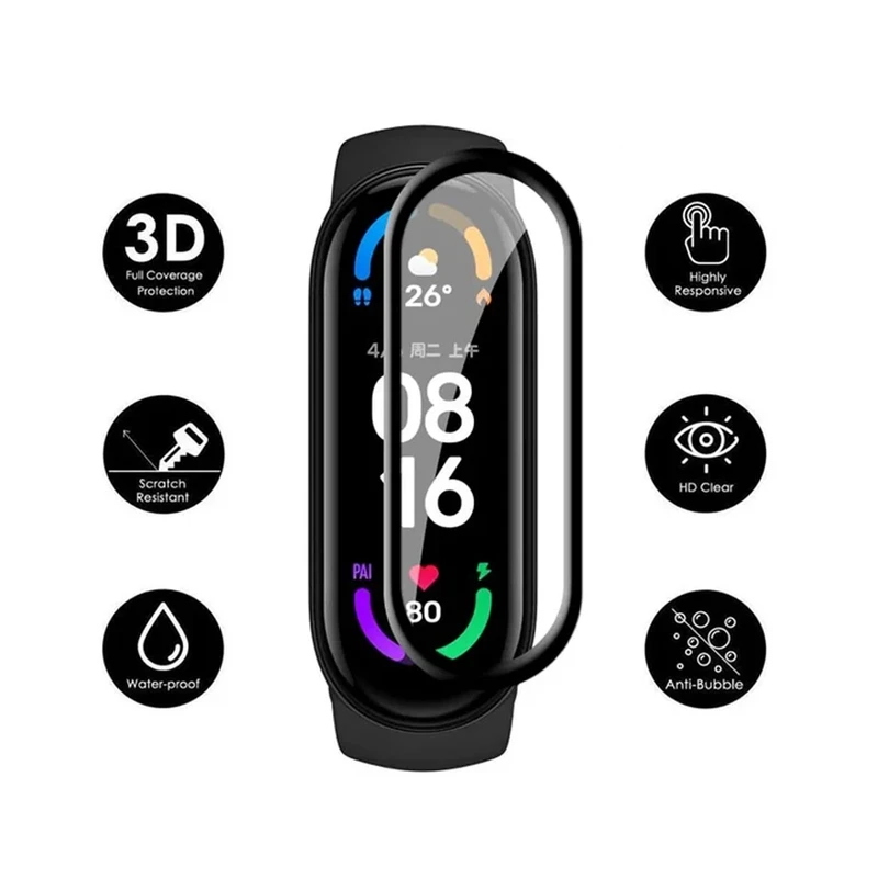 محافظ صفحه نمایش نانو پلاس مدل Pmma-PL مناسب برای ساعت هوشمند شیائومی Mi band 9 بسته سه عددی