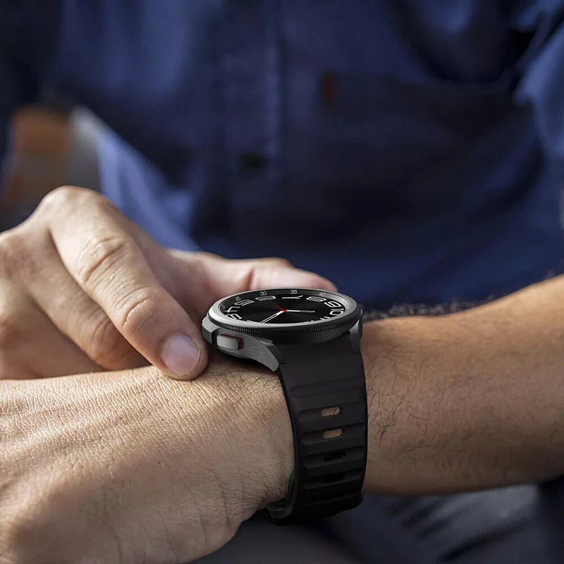بند هاپلایت مدل Robust Silicone HL مناسب برای ساعت هوشمند سامسونگ Galaxy Watch 4 / Watch 4 Classic / Watch 5 / Watch 5 Pro / Watch 6 / Watch 6 Classic