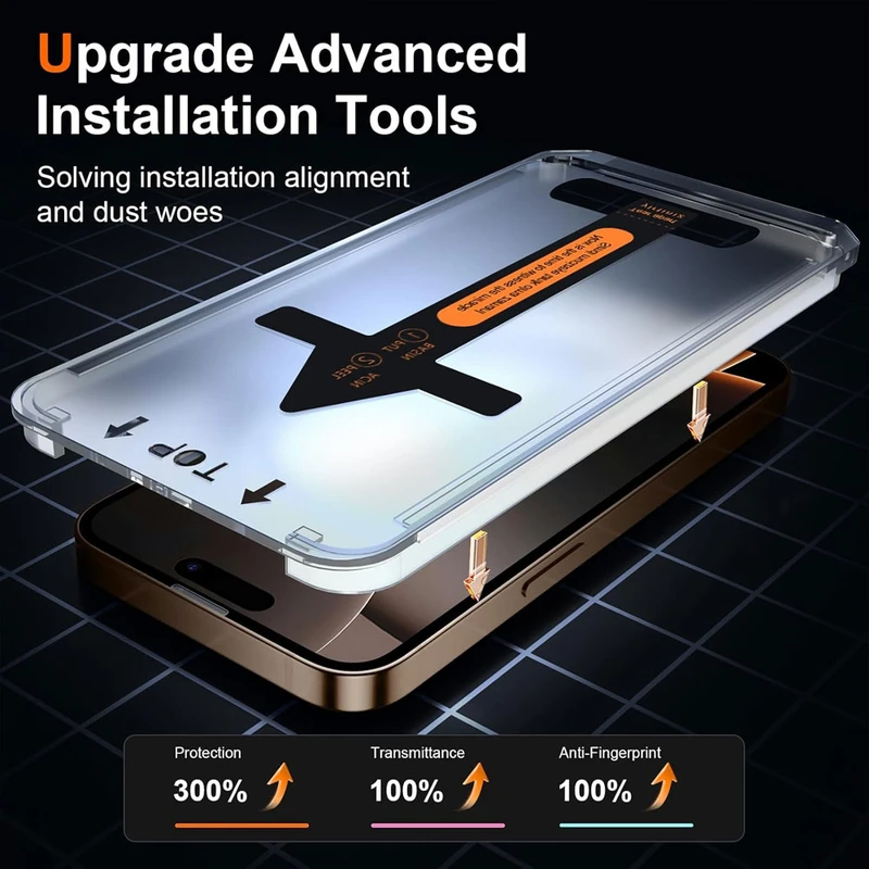 محافظ صفحه نمایش آسان نصب آکوآرا مدل EZ Install مناسب برای گوشی موبایل اپل iPhone 17 Pro Max
