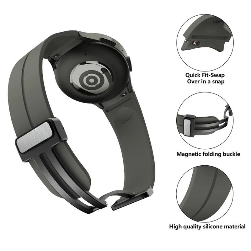 بند گلستیک مدل Magnetic ORG GL مناسب برای ساعت هوشمند سامسونگ Galaxy Watch 6 40mm / 44mm / Classic 43mm / Classic 47mm