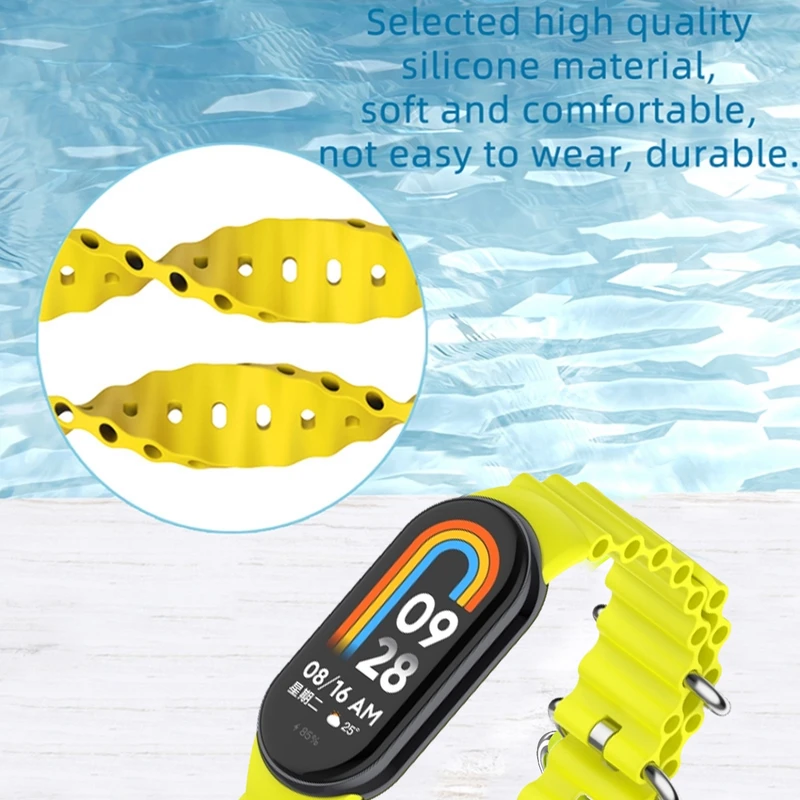 بند هاپلایت مدل Ocean HL مناسب برای ساعت هوشمند شیائومی Mi band 9