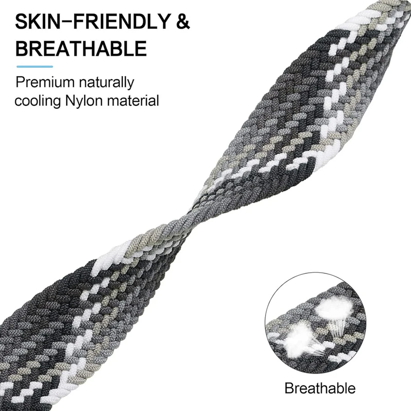بند هاپلایت مدل Braided Blue HL مناسب برای اپل واچ سری Se/1/2/3/4/5/6/7/8/9 سایز 42/44/45 میلیمتری