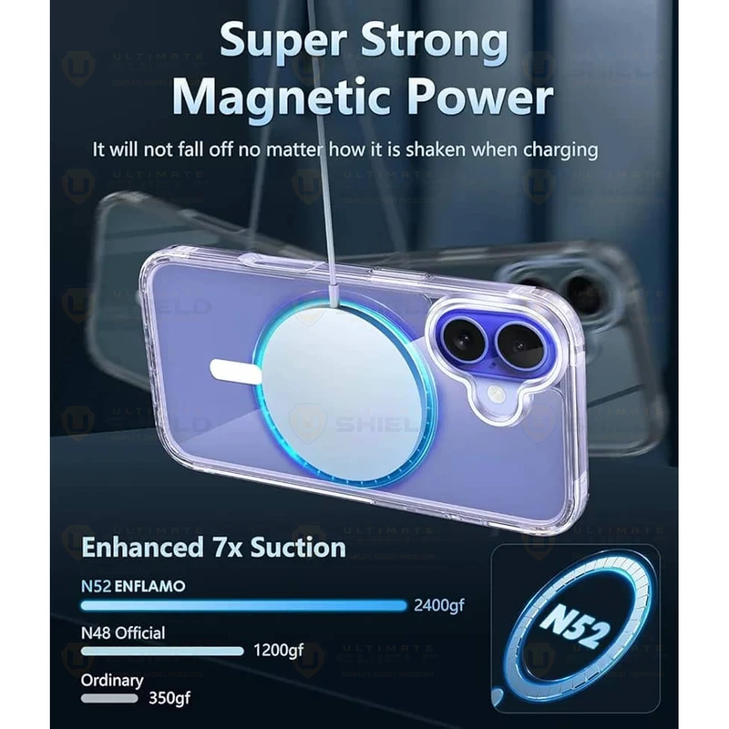 کاور آلتیمیت شیلد مدل Clear Magsafe UL مناسب برای گوشی موبایل اپل iPhone 17
