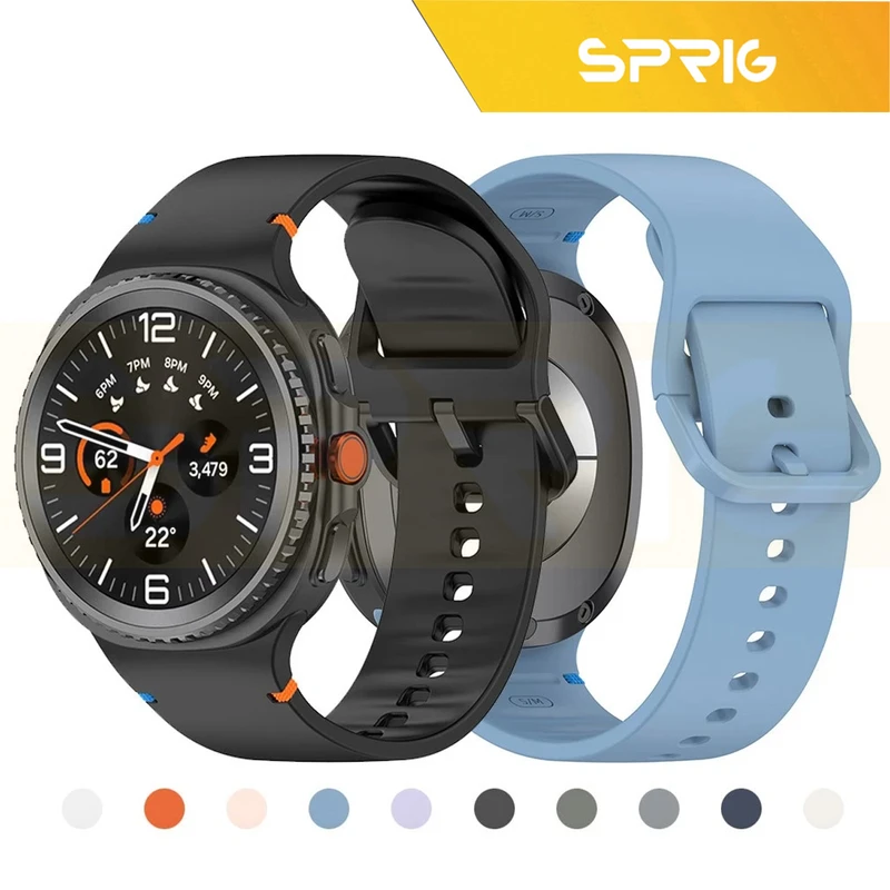 بند اسپریگ مدل Silic NewV W8 مناسب برای ساعت هوشمند سامسونگ Galaxy Watch 8 40mm / 8 44mm / 8 Classic 46mm