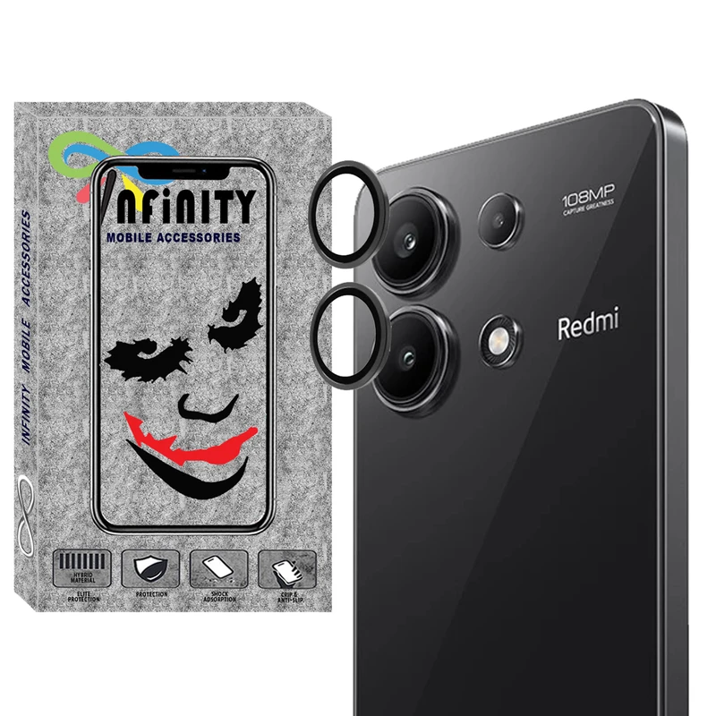 محافظ لنز دوربین اینفینیتی مدل Ring-Metal-IN مناسب برای گوشی موبایل شیائومی Redmi Note 13 4g