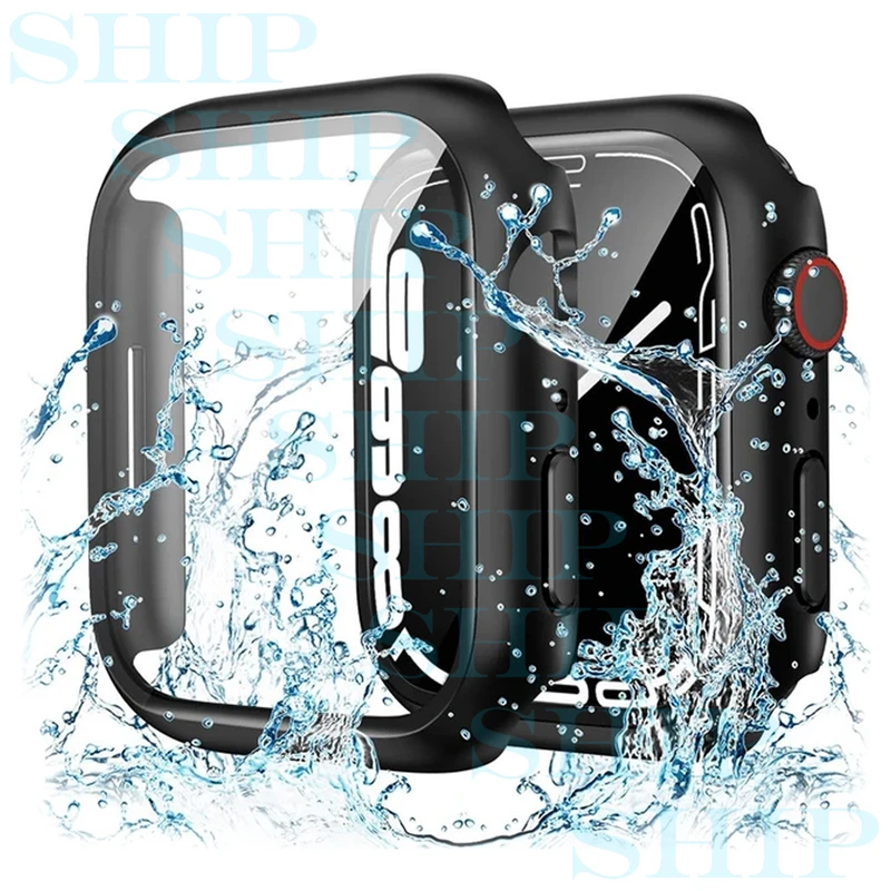 بند شیپ مدل Soft-Guard-SH مناسب برای اپل واچ Series SE 2022 Aluminum Case 44mm / SE 2021 Aluminum Case 44mm / Series 5 44mm / Series 6 44mm / SE 44mm به همراه کاور