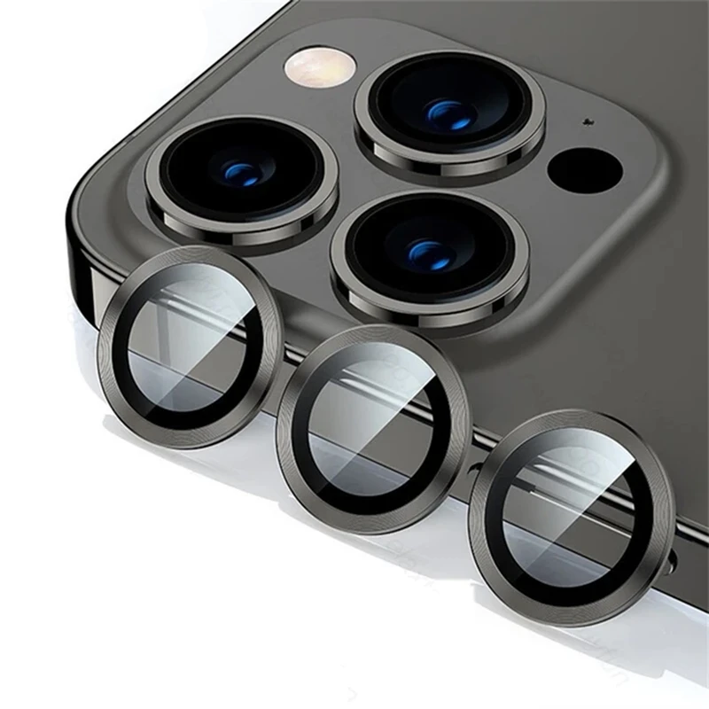 محافظ لنز دوربین هاپلایت مدل Ring Metal HL مناسب برای گوشی موبایل اپل iPhone 16 Pro / 16 Pro Max