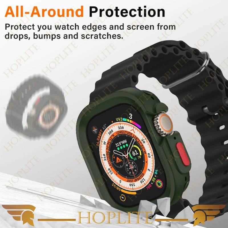 کاور هاپلایت مدل SIC Armor HL مناسب برای اپل واچ Ultra / Ultra 2 49mm به همراه محافظ صفحه نمایش